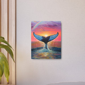 "Whalecation" Metal Print
