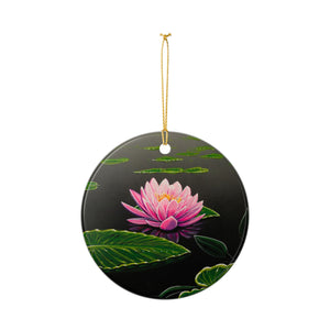 "Pink Sparkle" Ceramic Ornament