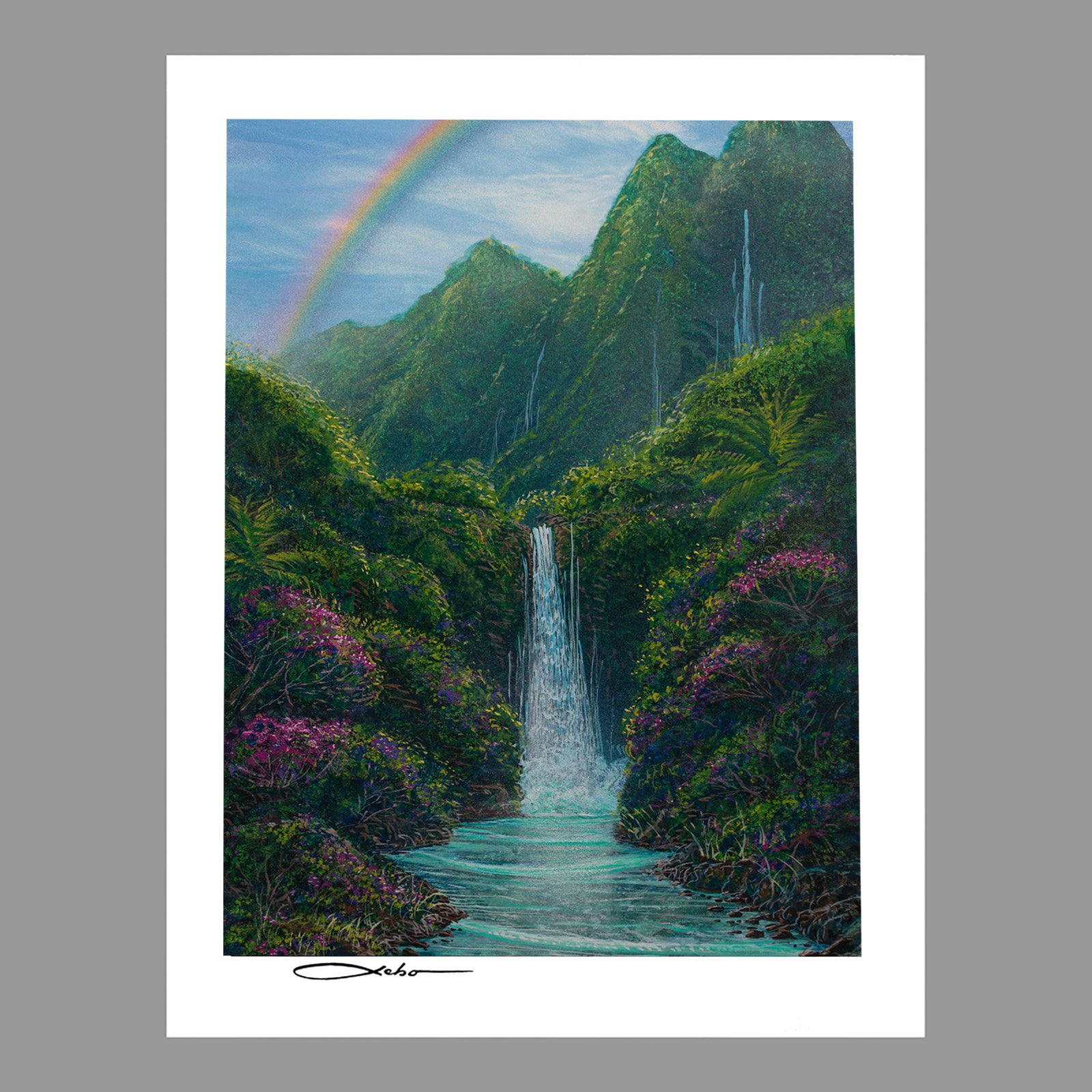 “Garden of Sacred Falls”  11" x 14" Matted Print