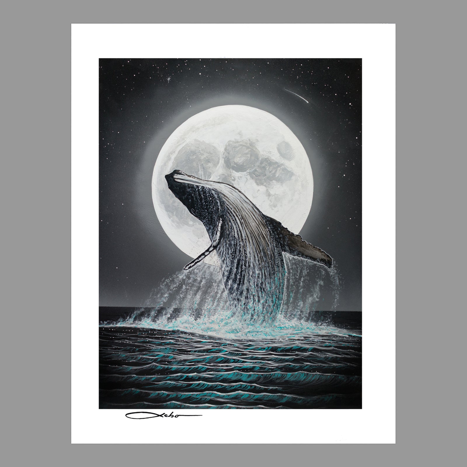 “Humpback Moon”  11" x 14" Matted Print