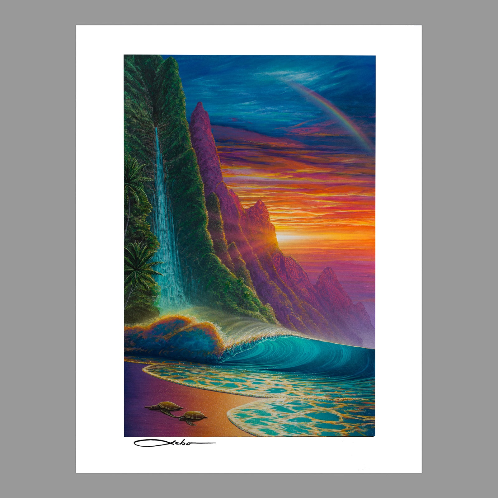 “Majestic Na' Pali”  11" x 14" Matted Print