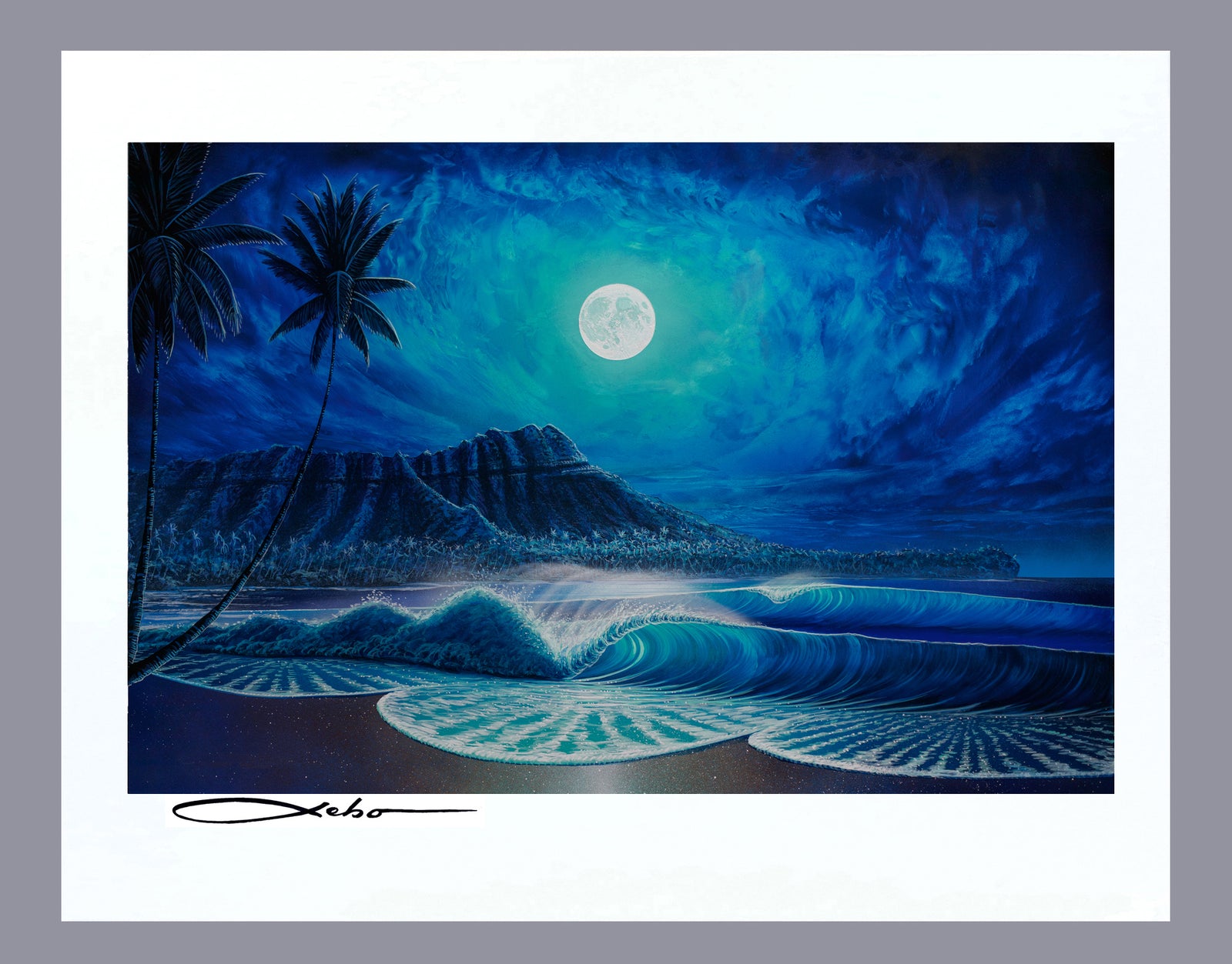 “Waikiki Blue”  11" x 14" Matted Print