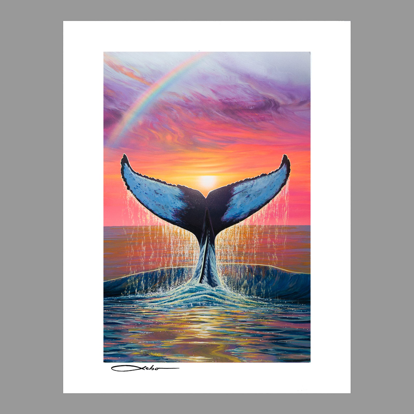 “Whalecation”  11" x 14" Matted Print