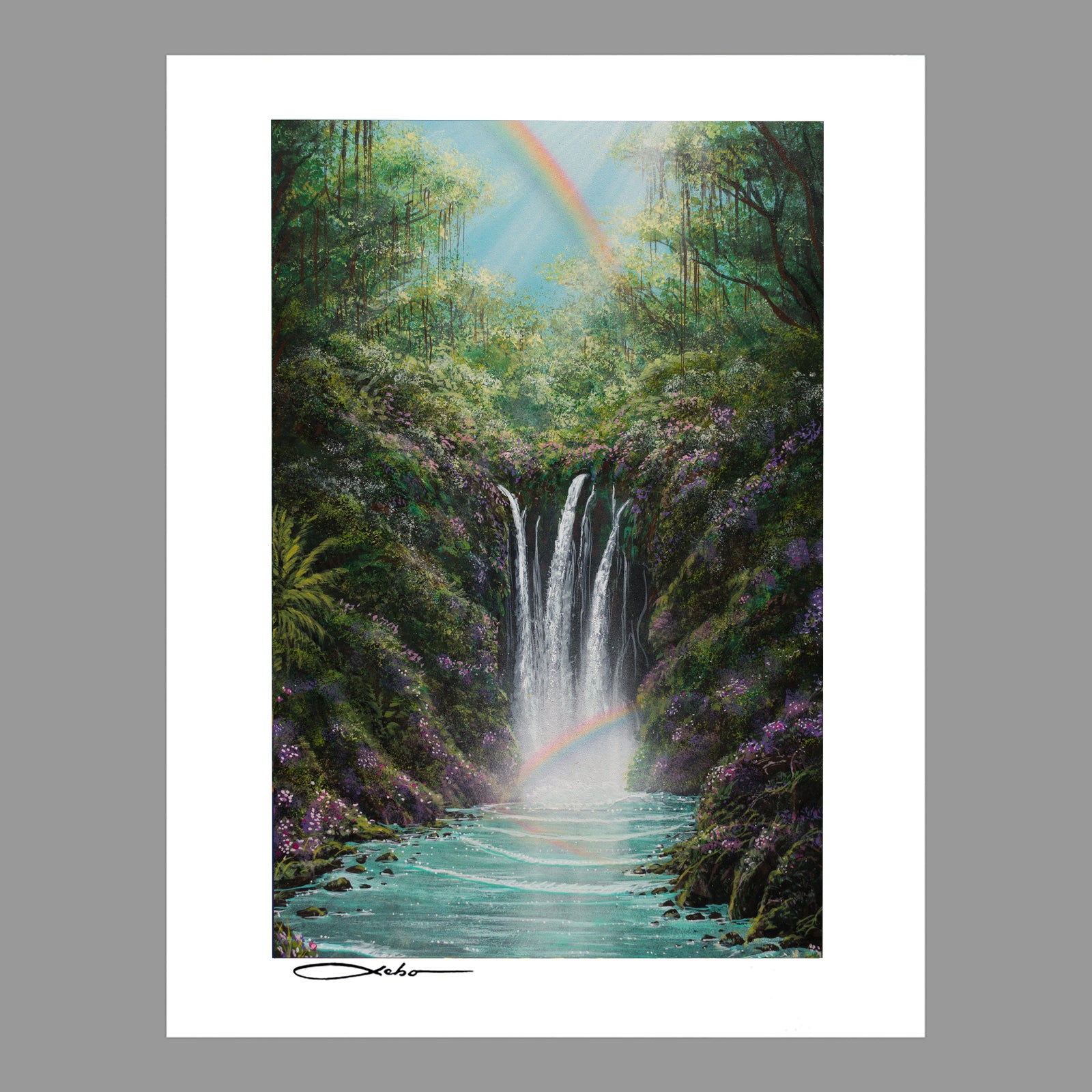 “Rainbow Garden”  11" x 14" Matted Print