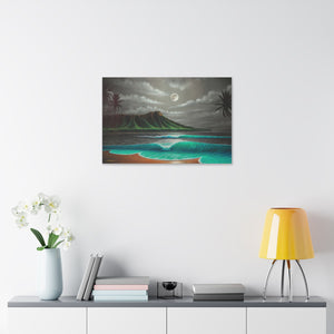 "Midnight Breeze" Stretched Canvas Print