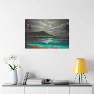 "Midnight Breeze" Stretched Canvas Print