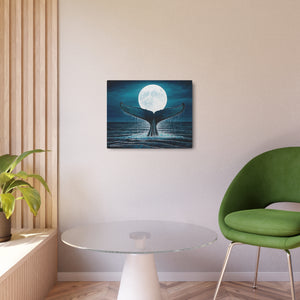 "Whale Moon" Metal Print