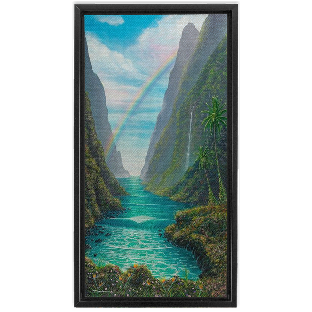 "Hidden Valley" Framed Traditional Stretched Canvas