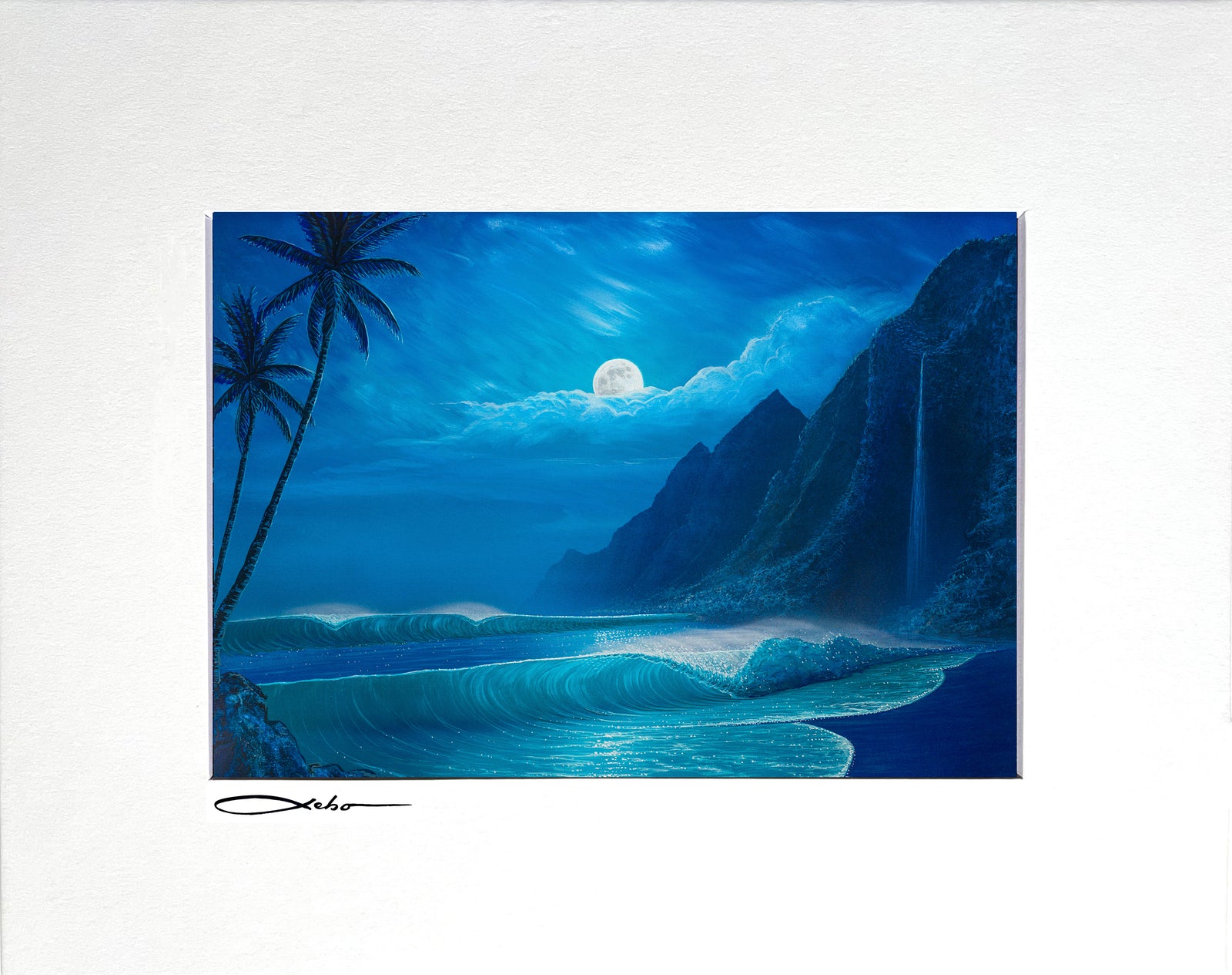 "Elegance Of The Moon" 8" x 10" Matted Print