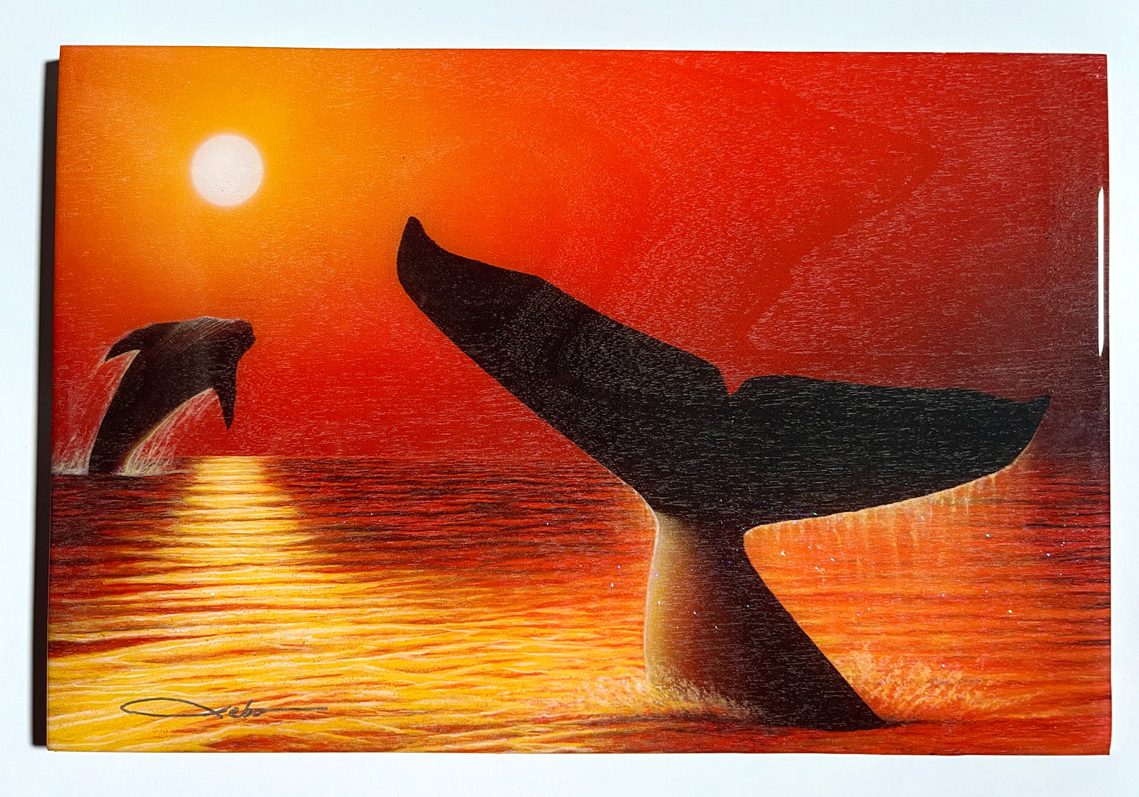 "Perfect Moment" Wood Block Print