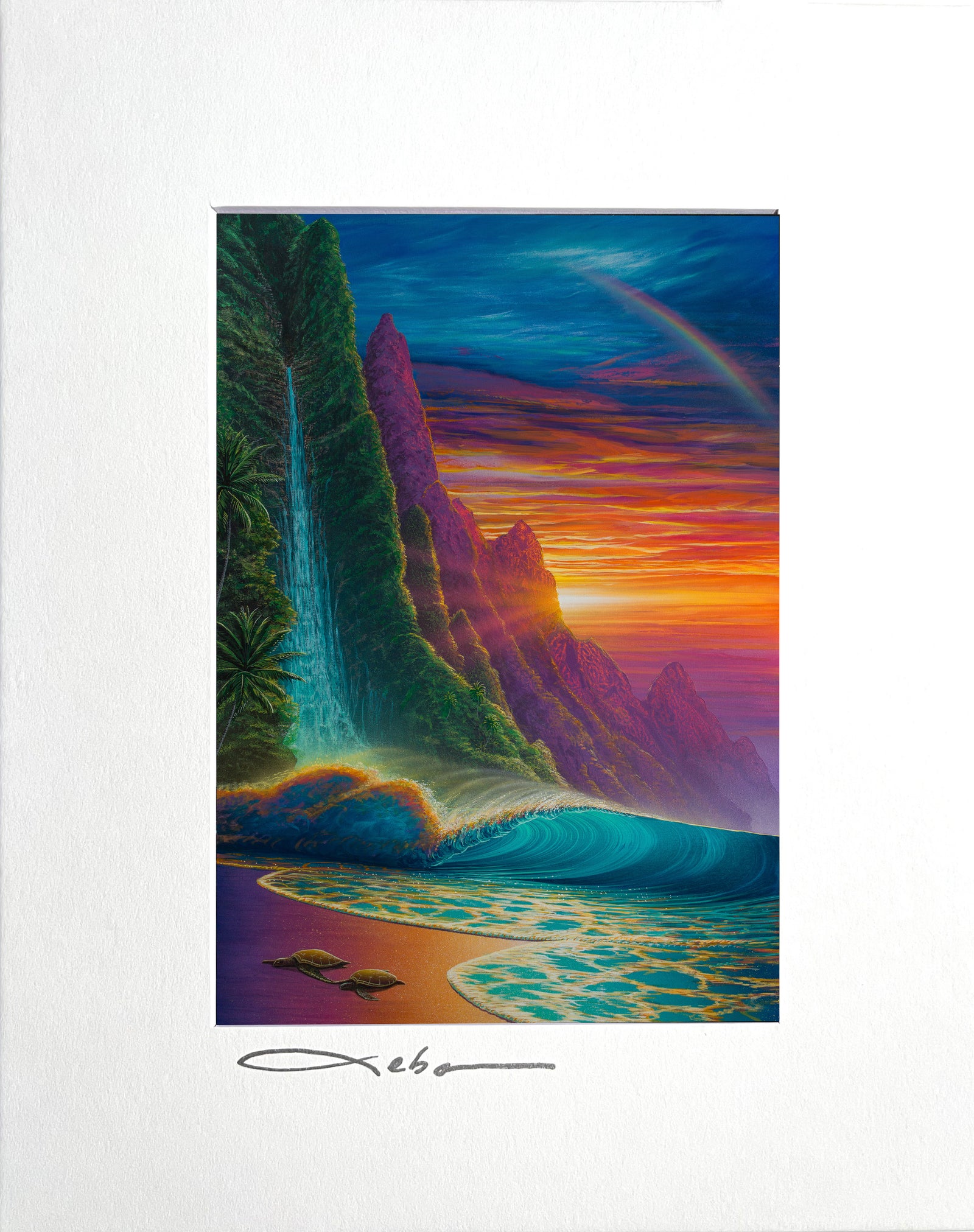 "Majestic Na'Pali" 8" x 10" Matted Print