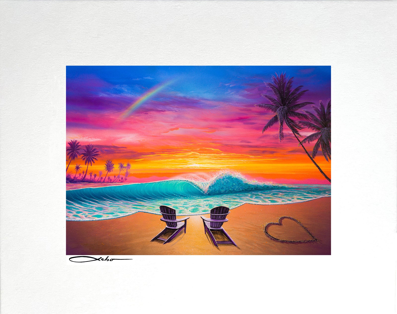 "Margarita Sunset" 8" x 10" Matted Print