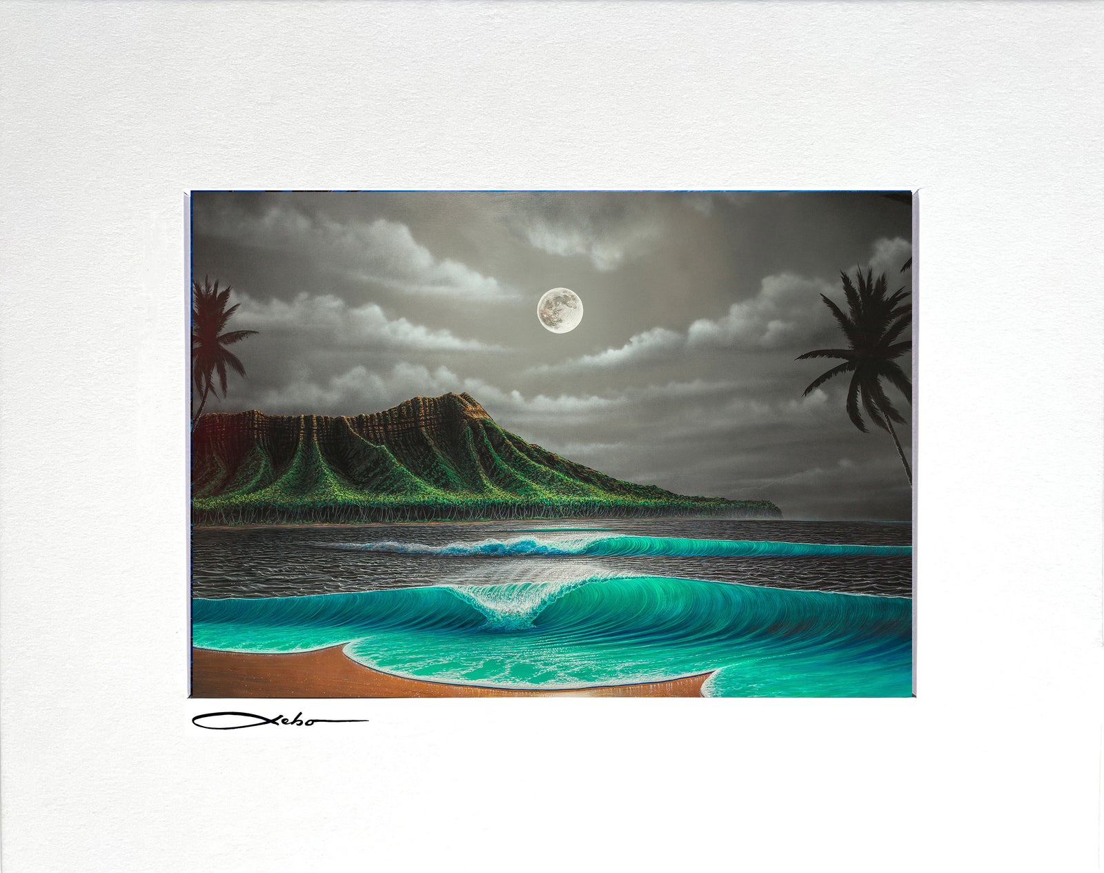 "Moonlit Breeze" 8" x 10" Matted Print