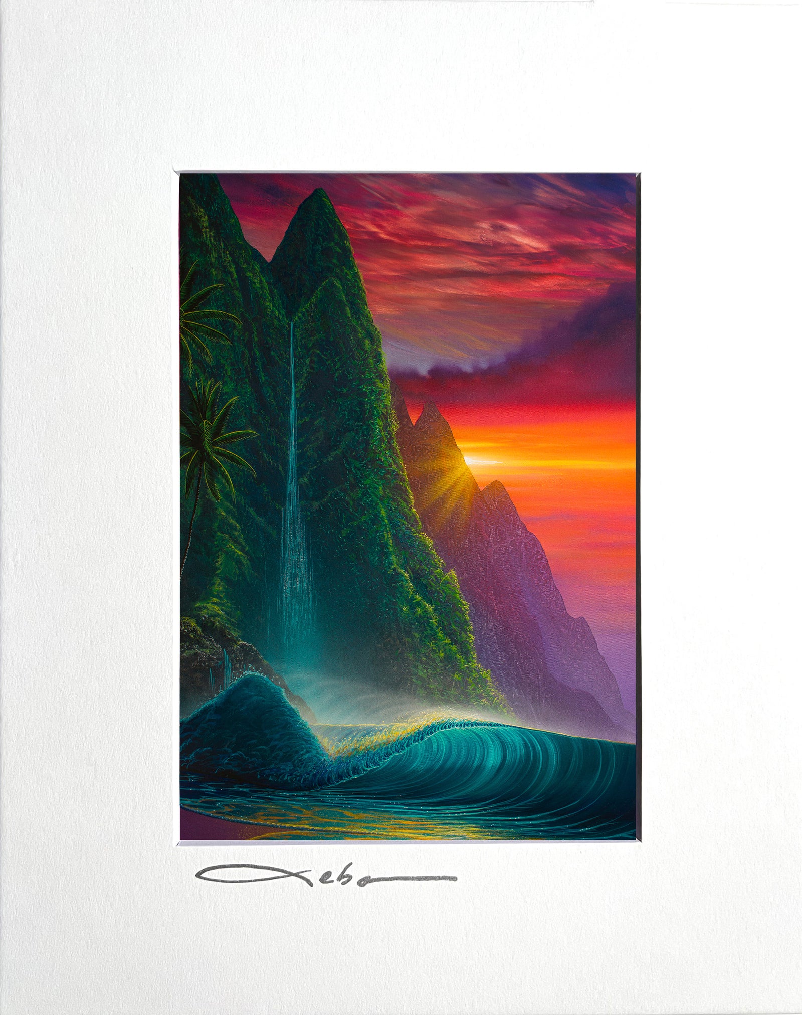 "Paradise Valley" 8" x 10" Matted Print