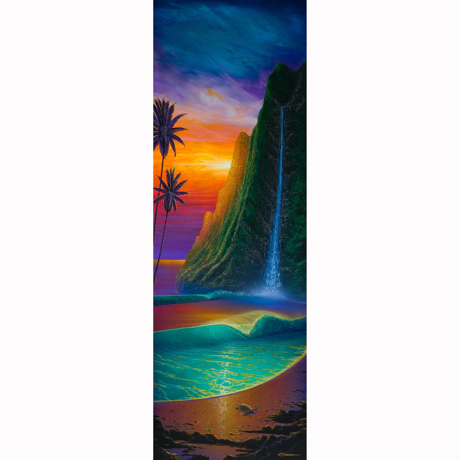 "Sunset At Mermaid Cove" Limited Edition Fine Art Giclee