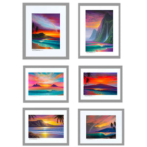 Sunshine Collection 11" x 14" Matted Prints (Set of 6)