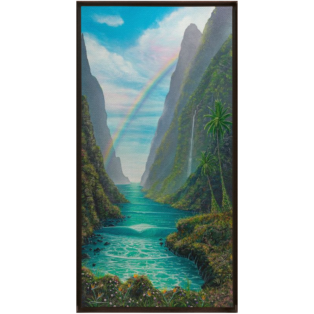 "Hidden Valley" Framed Traditional Stretched Canvas