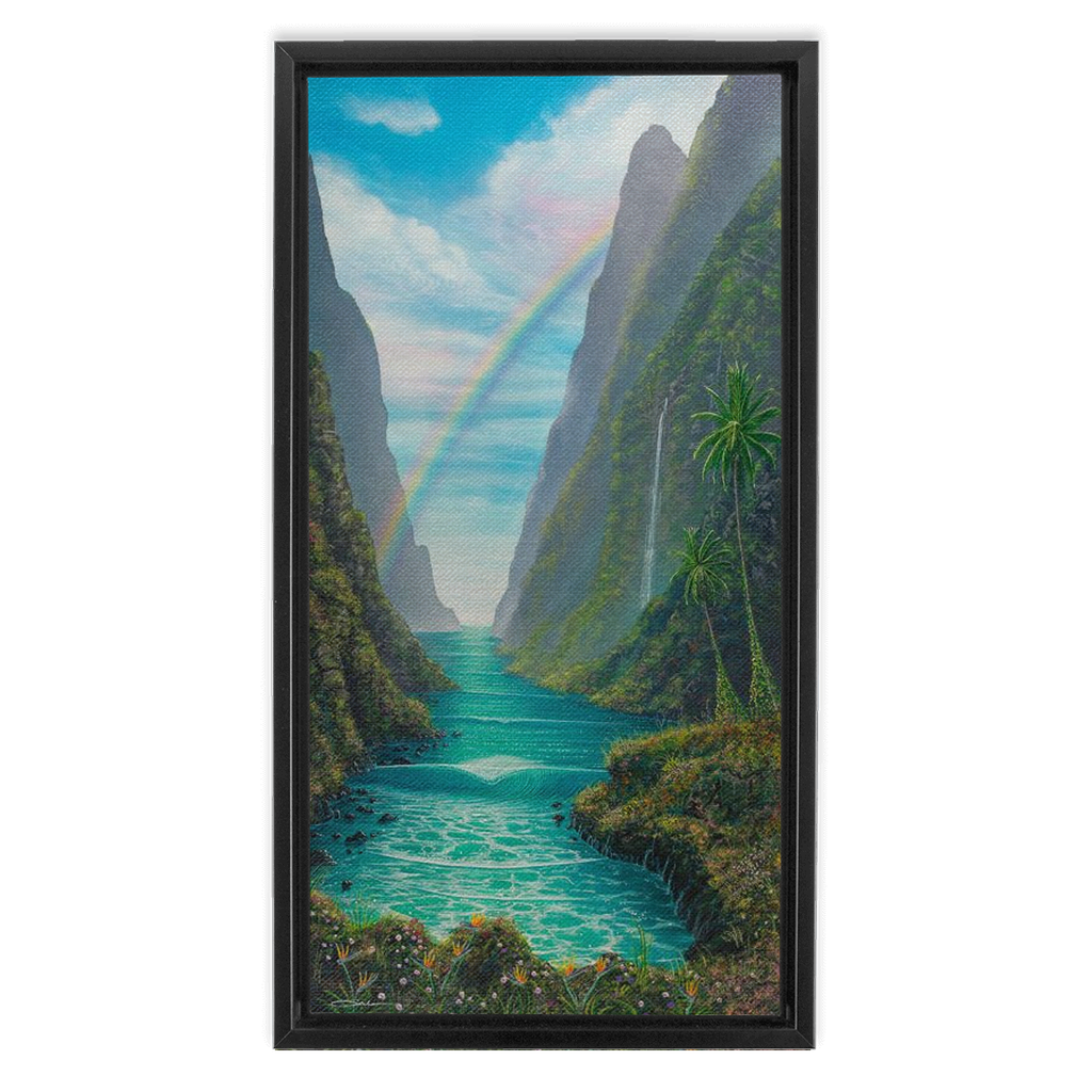 "Hidden Valley" Framed Traditional Stretched Canvas