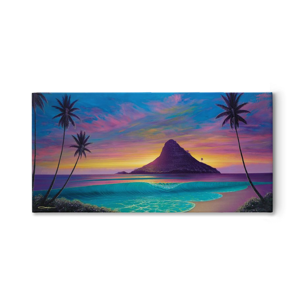 "Essence Of Mokoli'i" Traditional Stretched Canvas