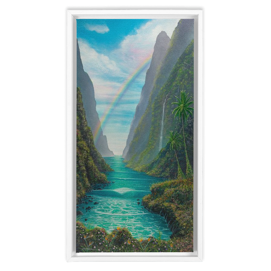 "Hidden Valley" Framed Traditional Stretched Canvas