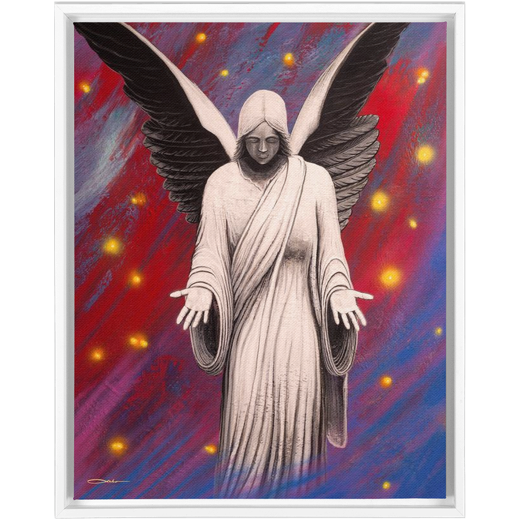 "Angel Of Peace" Framed Traditional Stretched Canvas