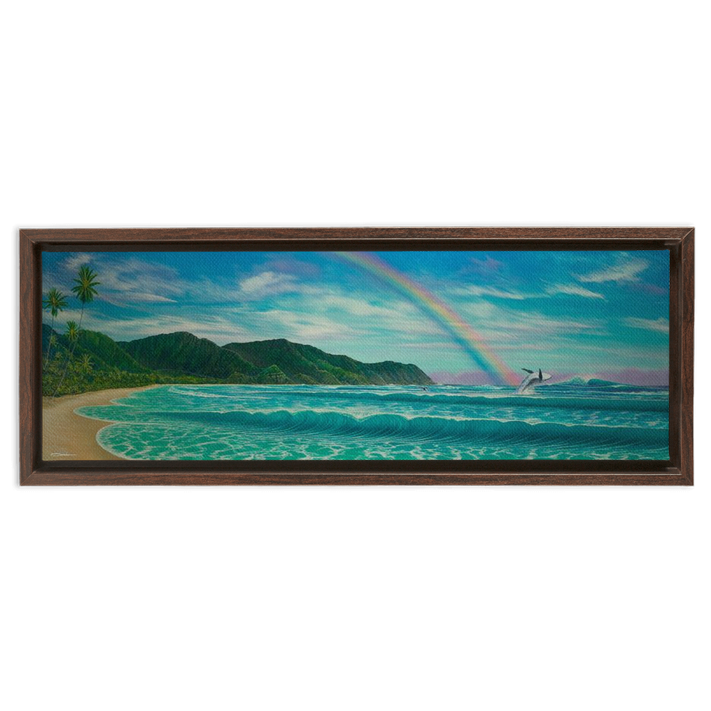 "Enchantment Of The Islands" Framed Traditional Stretched Canvas