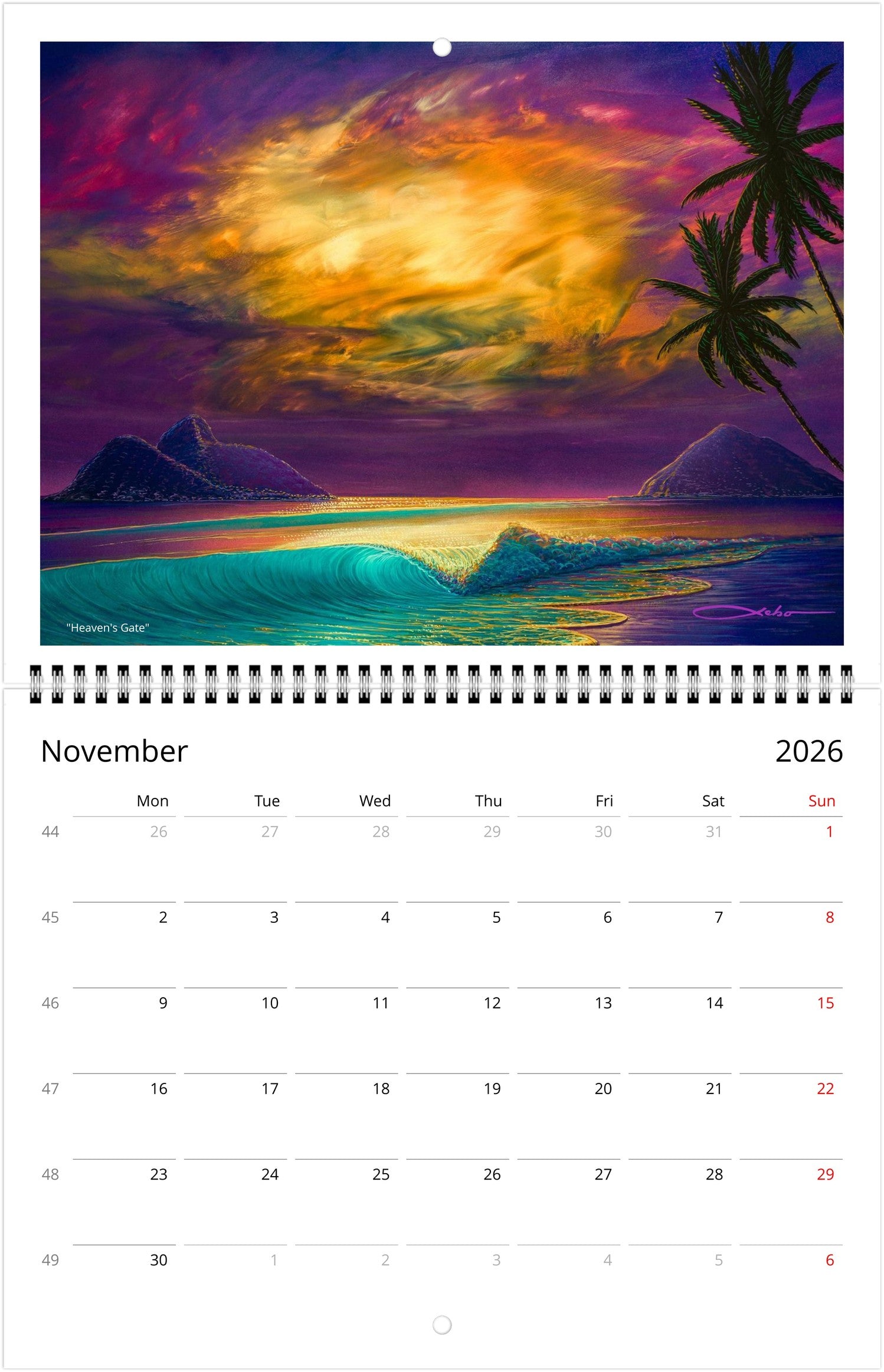 Wall Calendar 2026