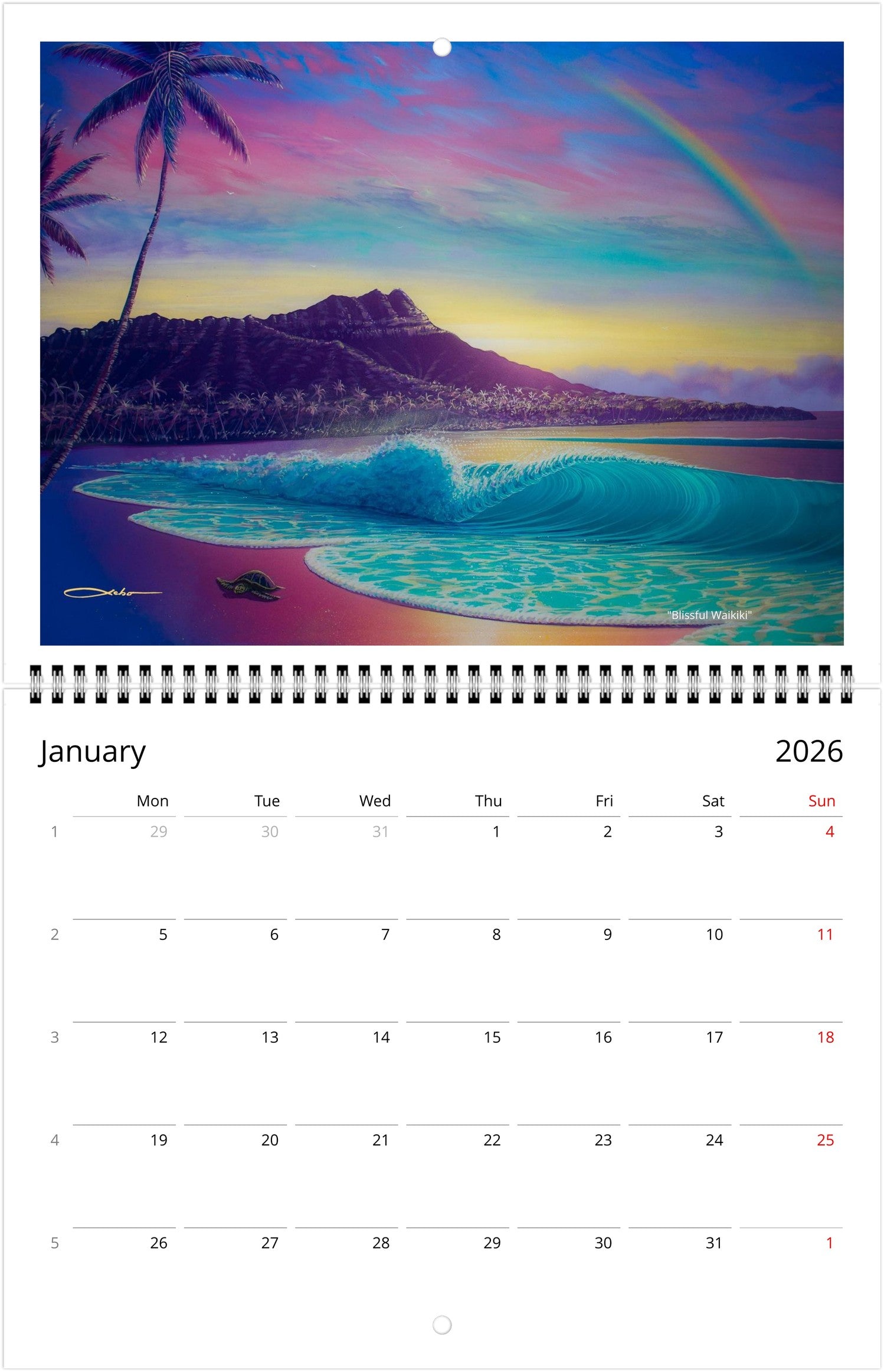 Wall Calendar 2026