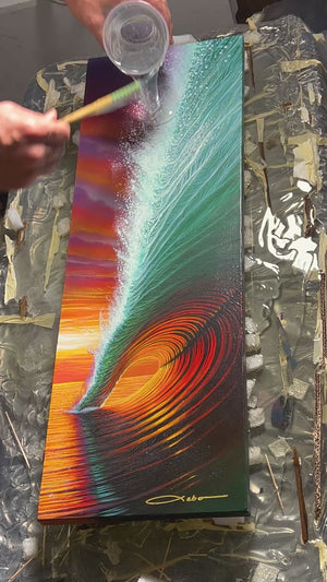 "Emotions" 10" x 30" canvas