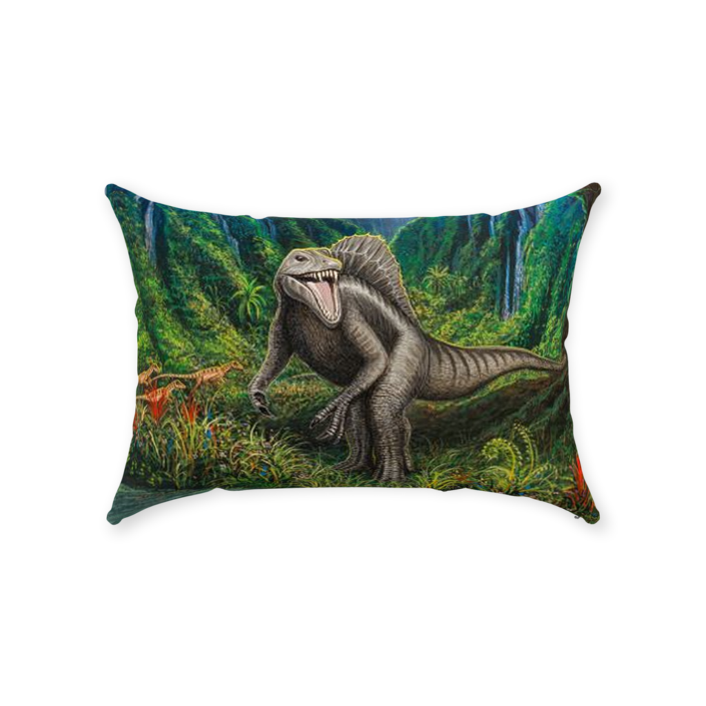 "Jurassic Valley" Throw Pillows