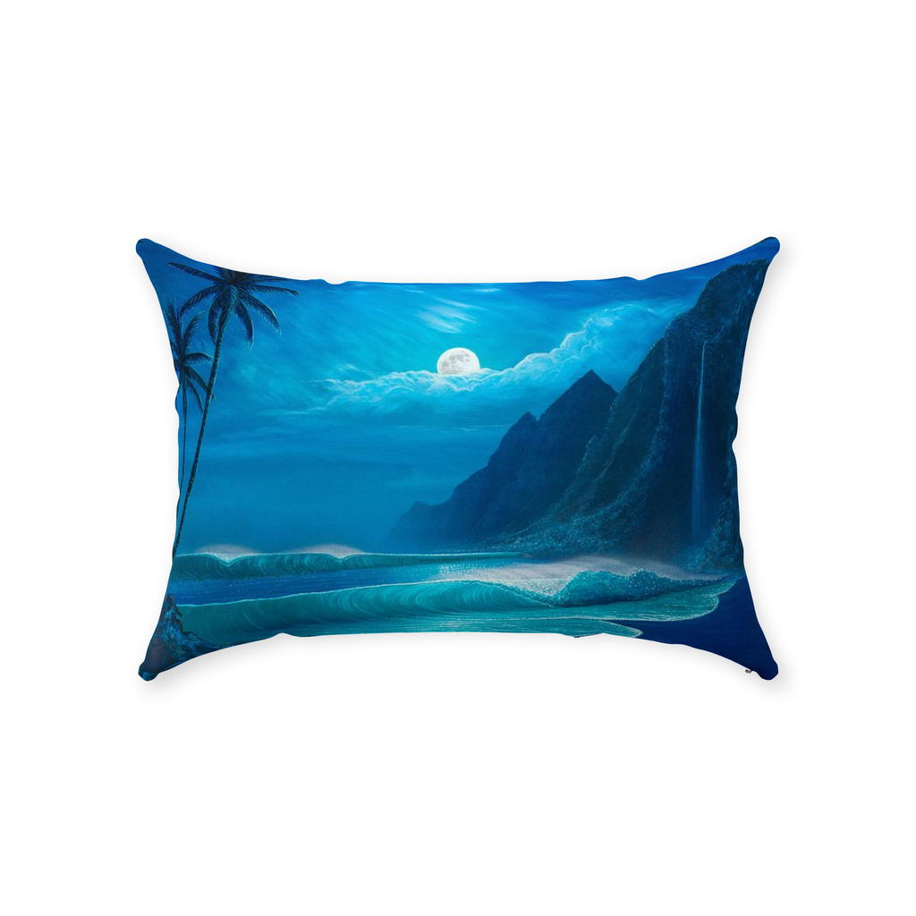 "Elegance Of The Moon" Throw Pillows