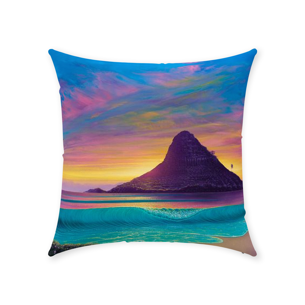 "Essence Of Mokoli'i" Throw Pillows