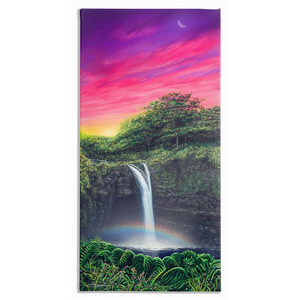 "Rainbow Falls" Traditional Stretched Canvas