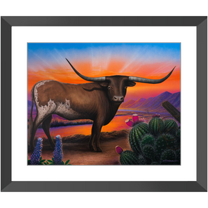 "Heart of a Bull" Framed Prints