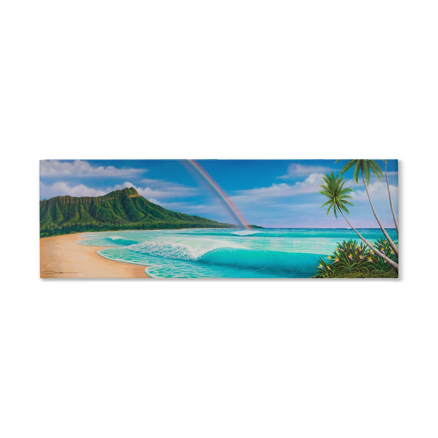 "Waikiki Paradise" Traditional Stretched Canvas