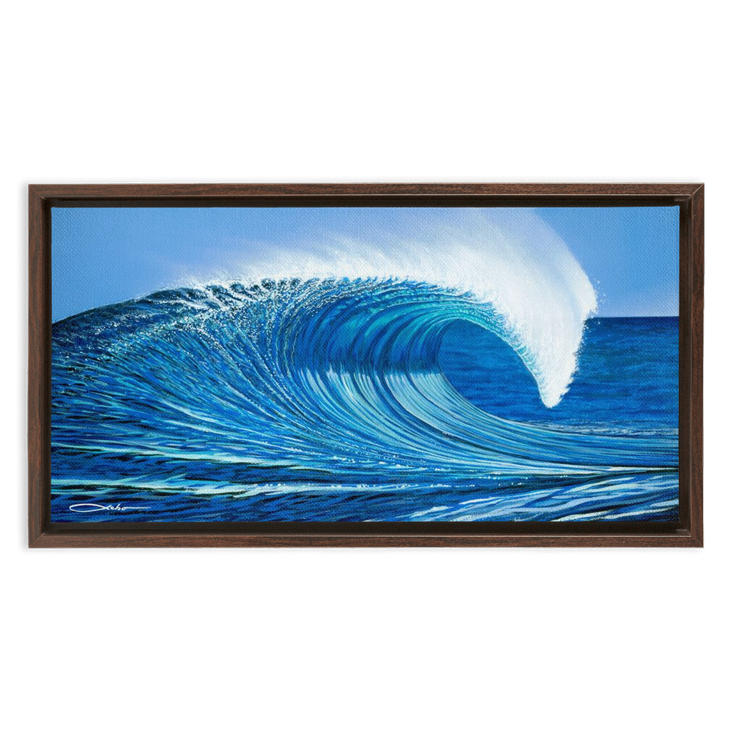 "Waimea Bay" Framed Traditional Stretched Canvas