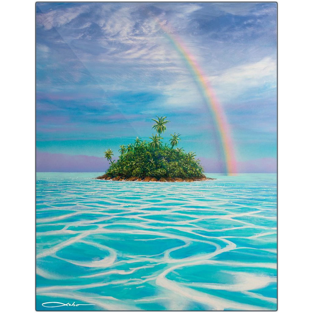 Heaven's Lagoon" Metal Prints