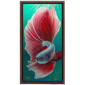 "Silent Beauty" Framed Traditional Stretched Canvas