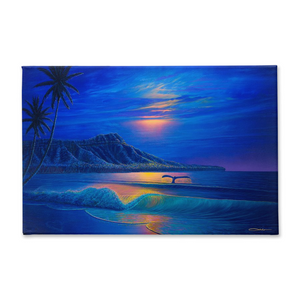 "Waikiki Romance" Traditional Stretched Canvas
