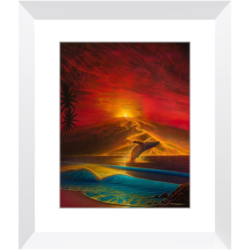 "Mauna Loa Awakes" Framed Prints