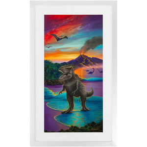 "Jurassic Island" Framed Prints