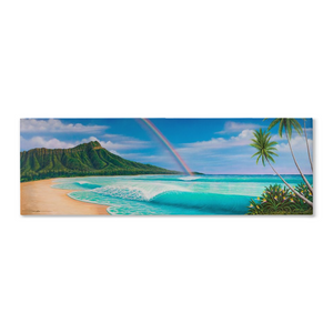 "Waikiki Paradise" Traditional Stretched Canvas