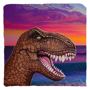 "Jurassic Paradise"  Throw Pillows