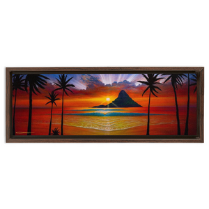 "Another Day in Paradise" Framed Traditional Stretched Canvas
