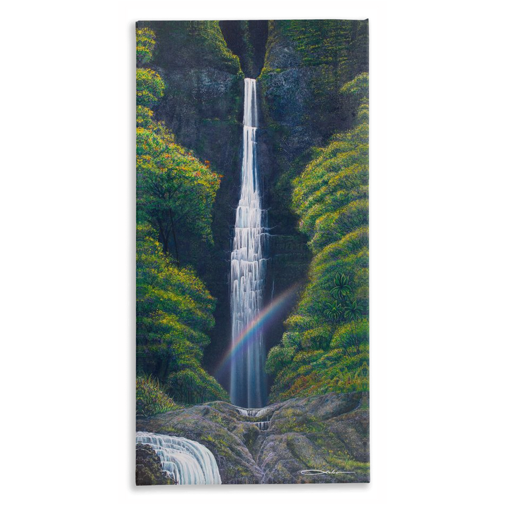 "Kauai Falls" Traditional Stretched Canvas