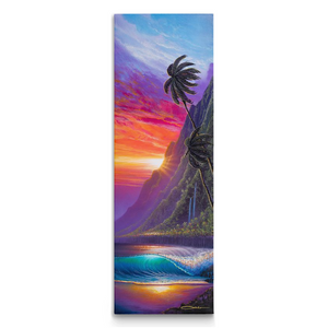 "Sunrise Over Kualoa" Traditional Stretched Canvas