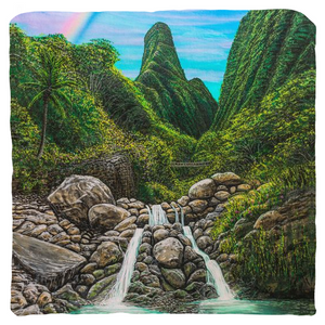 "Iao Valley" Throw Pillows