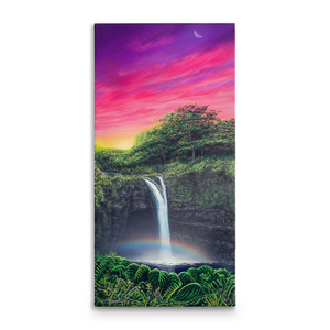 "Rainbow Falls" Traditional Stretched Canvas