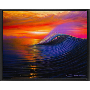 "Sunset Magic" Framed Traditional Stretched Canvas