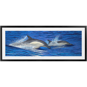 "Dolphin Blue" Framed Prints